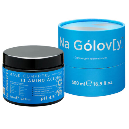 Амінокислотна маска-компрес для інтенсивного відновлення та наповнення волосся / 500 мл